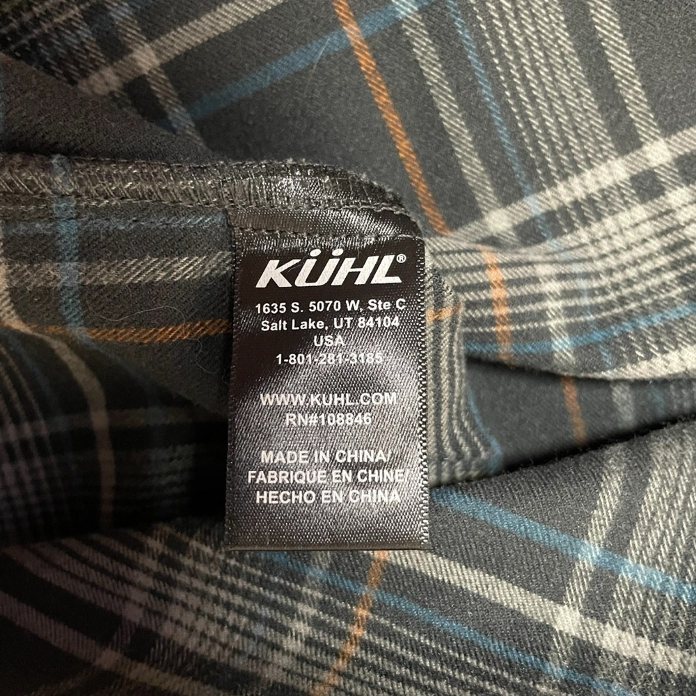 KUHL Flannel Shirt Mens XXL Plaid Outdoor Casual Button Down - Picture 8 of 11